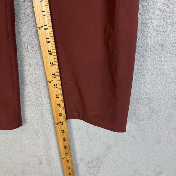 S Athleta Skyline Pant II Womens 6 Rose High Rise Tapered Leg Tie Waist Pleated - Picture 4 of 11